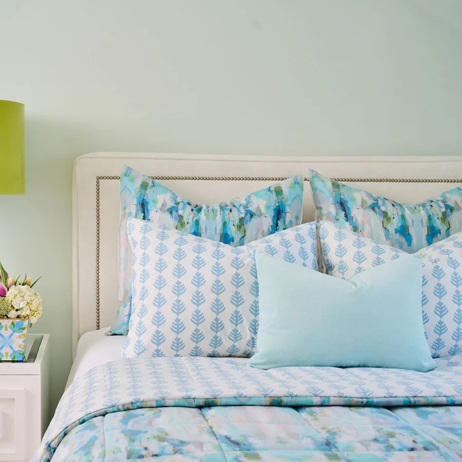 Serenity Blue Velvet Pillow (3 Sizes Available)