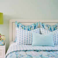 Serenity Blue Velvet Pillow (3 Sizes Available)