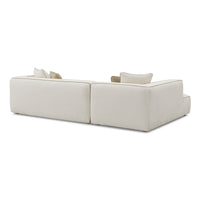 Isla Cream Linen LAF Sectional Sofa