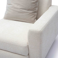 Arabella Cream Chenille Modular RAF Corner Chair