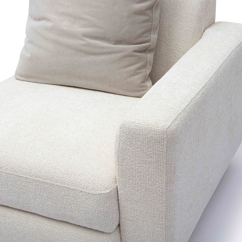 Arabella Cream Chenille Modular RAF Corner Chair