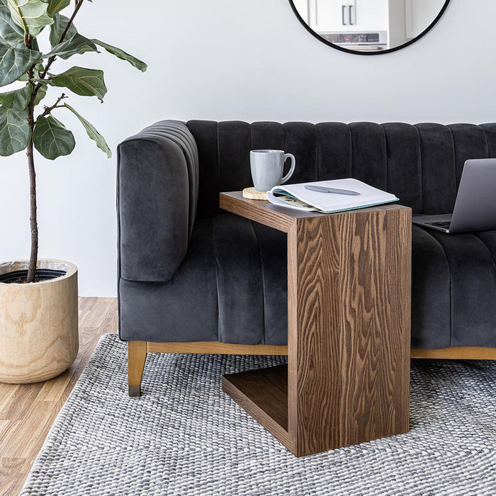 Eli Dark Oak Wood End Table