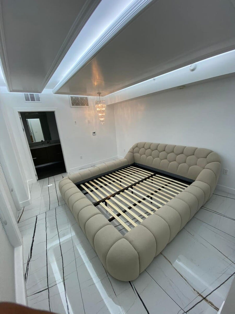Nicoma Modern Beige Bed