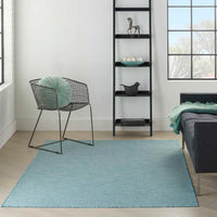 Amedee Indoor/Outdoor Lake Blue Area Rug - Elegance Collection