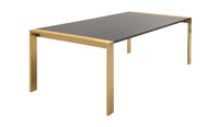 Sofya Modern Gold Dining Table