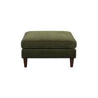 Aeliana Olive Velvet Ottoman