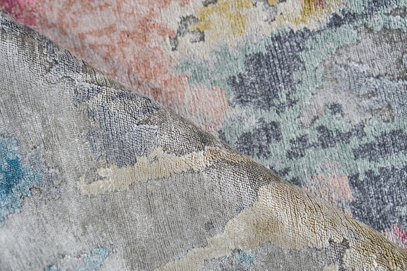 Audrina Silver/Blush Artist's Area Rug