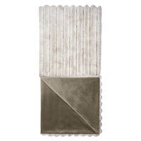 Crown Superior Quality Luxurious Ivory Throw