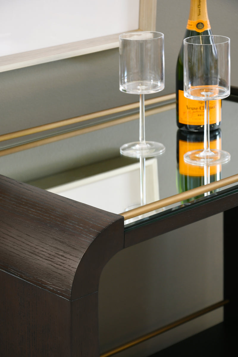 Frances Brass & Espresso Bar Cart