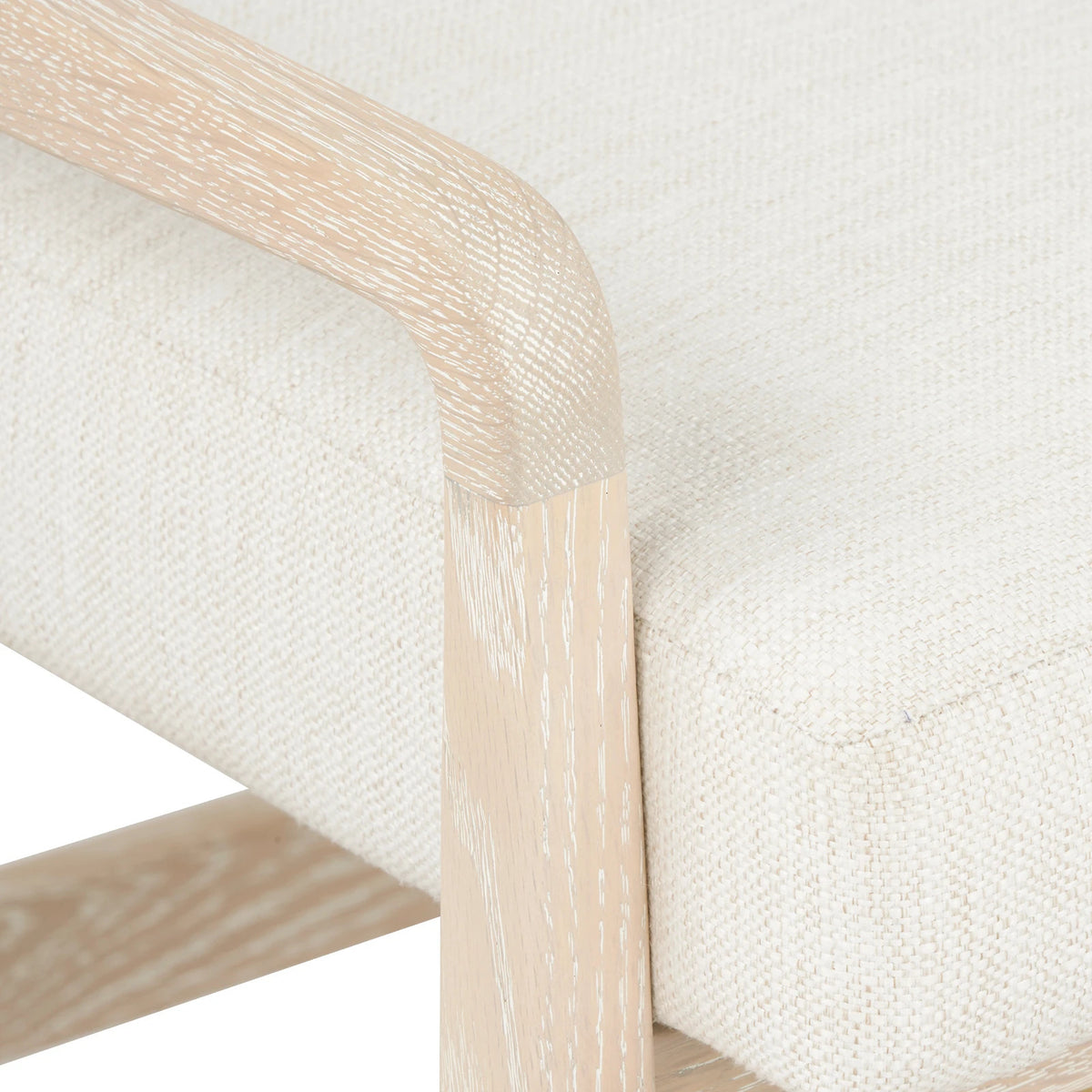 Valerie Soft White & Sand Arm Chair