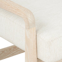 Valerie Soft White & Sand Arm Chair