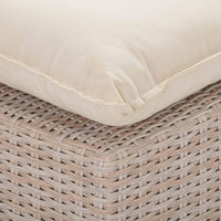 Cali Weather-Resistant Natural Wicker Outdoor Armless Chair