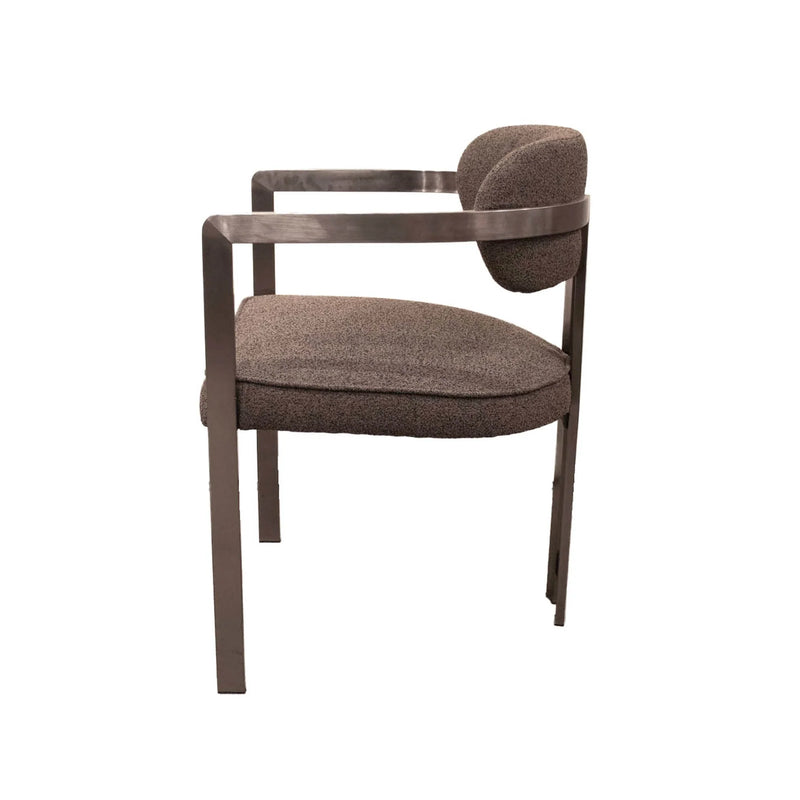 Mia Chenille Brown Dining Chair