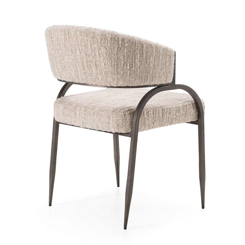 Claire Modern Beige Fabric Dining Chair