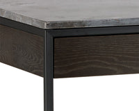 Stamos 55" Modern Oak & Marble Desk