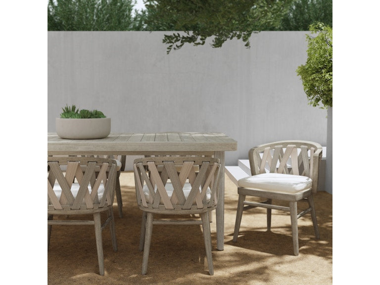 Boca 90" Grey Outdoor Dining Table