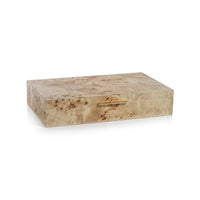 Arabella Burl Wood Veneer Boxes - Set of 2 (2 Sizes Available)