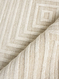Cleo Modern Light Beige Geometric Patterned Area Rug - Elegance Collection