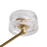 Glacielle 54" Antique Brass & Glass Chandelier