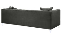 Belgravia 90.6" Grey Performance Velvet Sofa