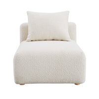 Karsyn Cream Performance Boucle Modular Armless Chair