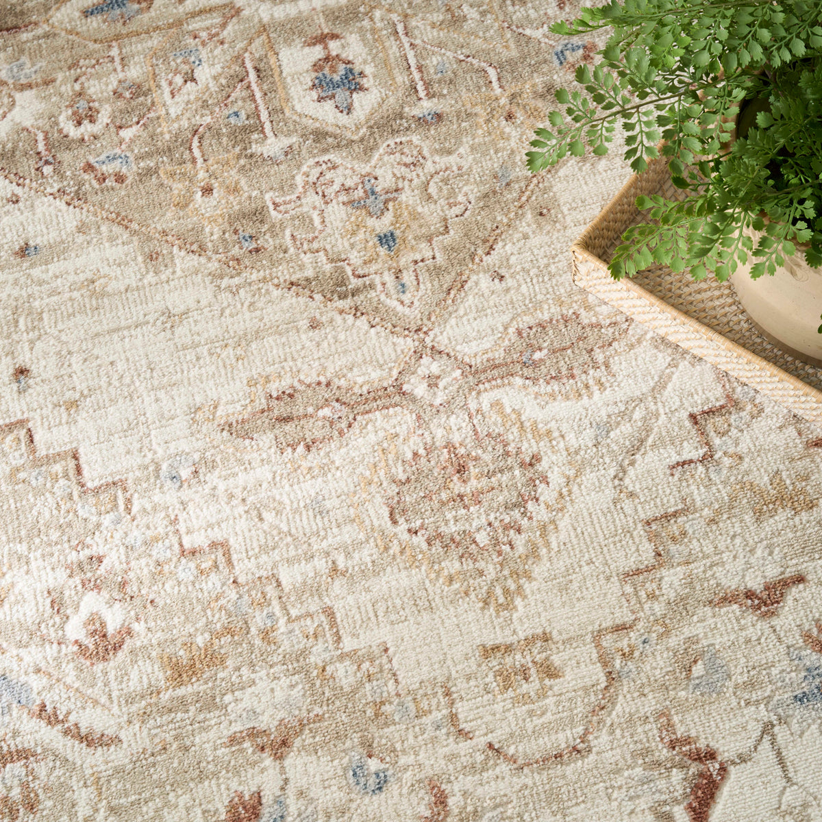 Isabeau Ivory Taupe Area Rug
