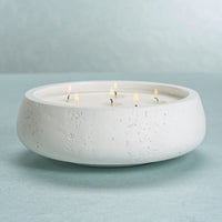 Côte d'Azur White Concrete Scented Candle/6 Wick-45.5 oz (Set of 4)