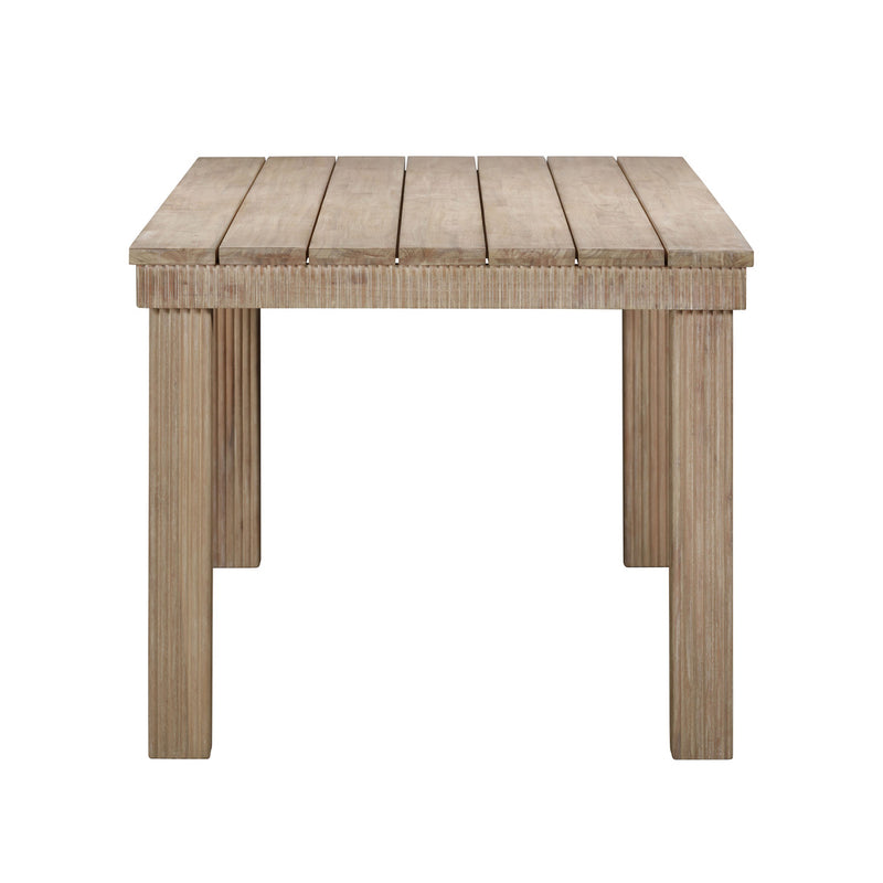 Essie Natural Outdoor 75" Rectangular Dining Table