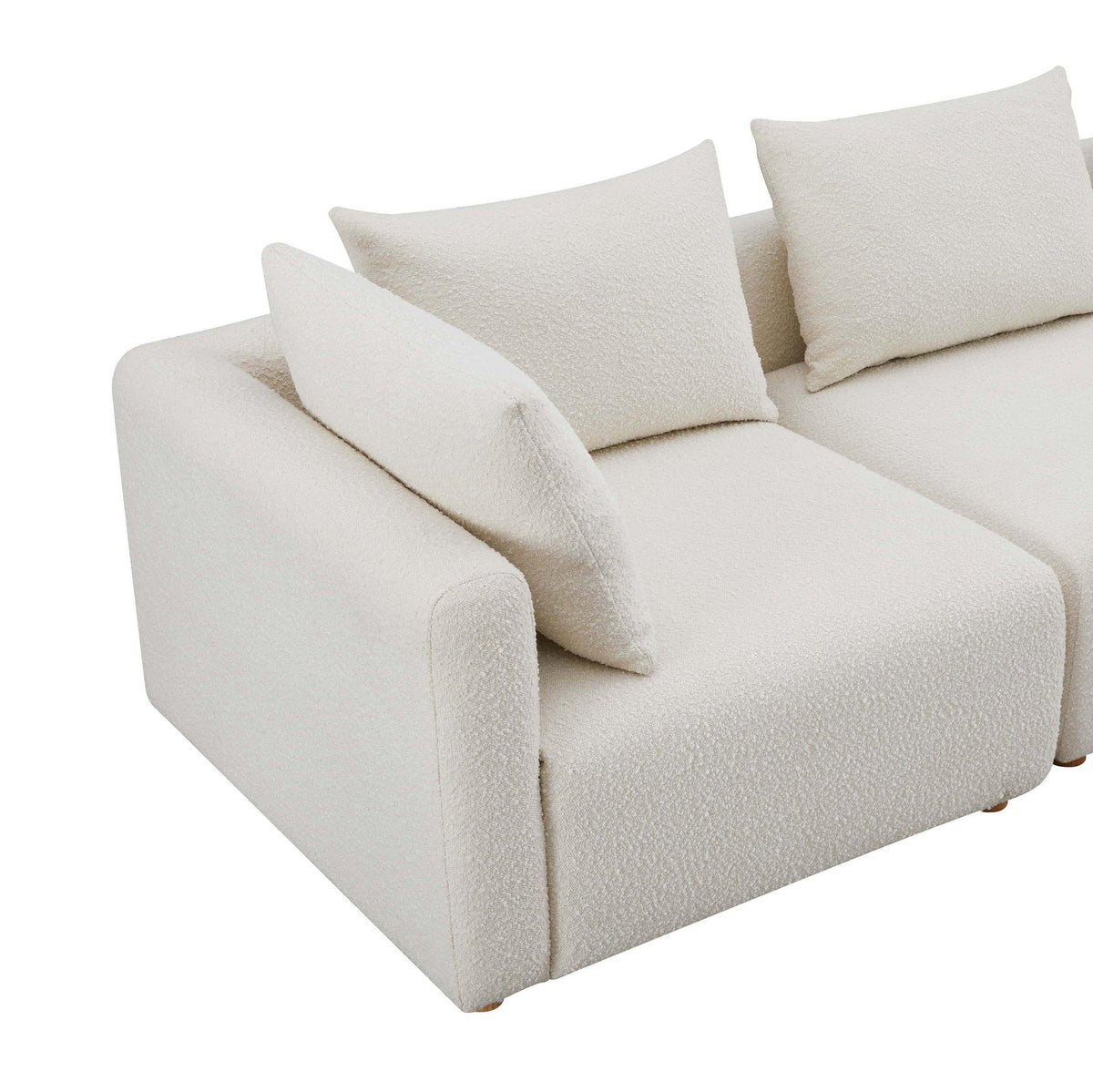 Karsyn 81" Plush Cream Performance Boucle Loveseat