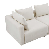 Karsyn 81" Plush Cream Performance Boucle Loveseat