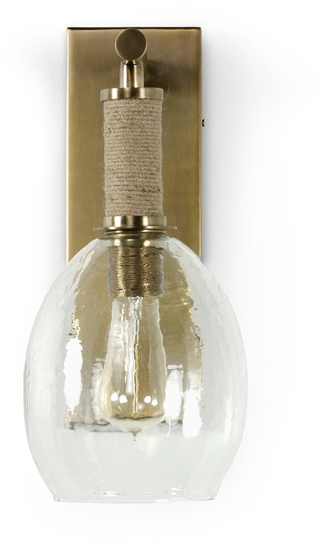 Bronson Glass & Brass Wall Sconce
