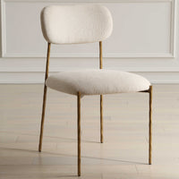 Aster Off-White & Gold Dining Chair (Set of 2)