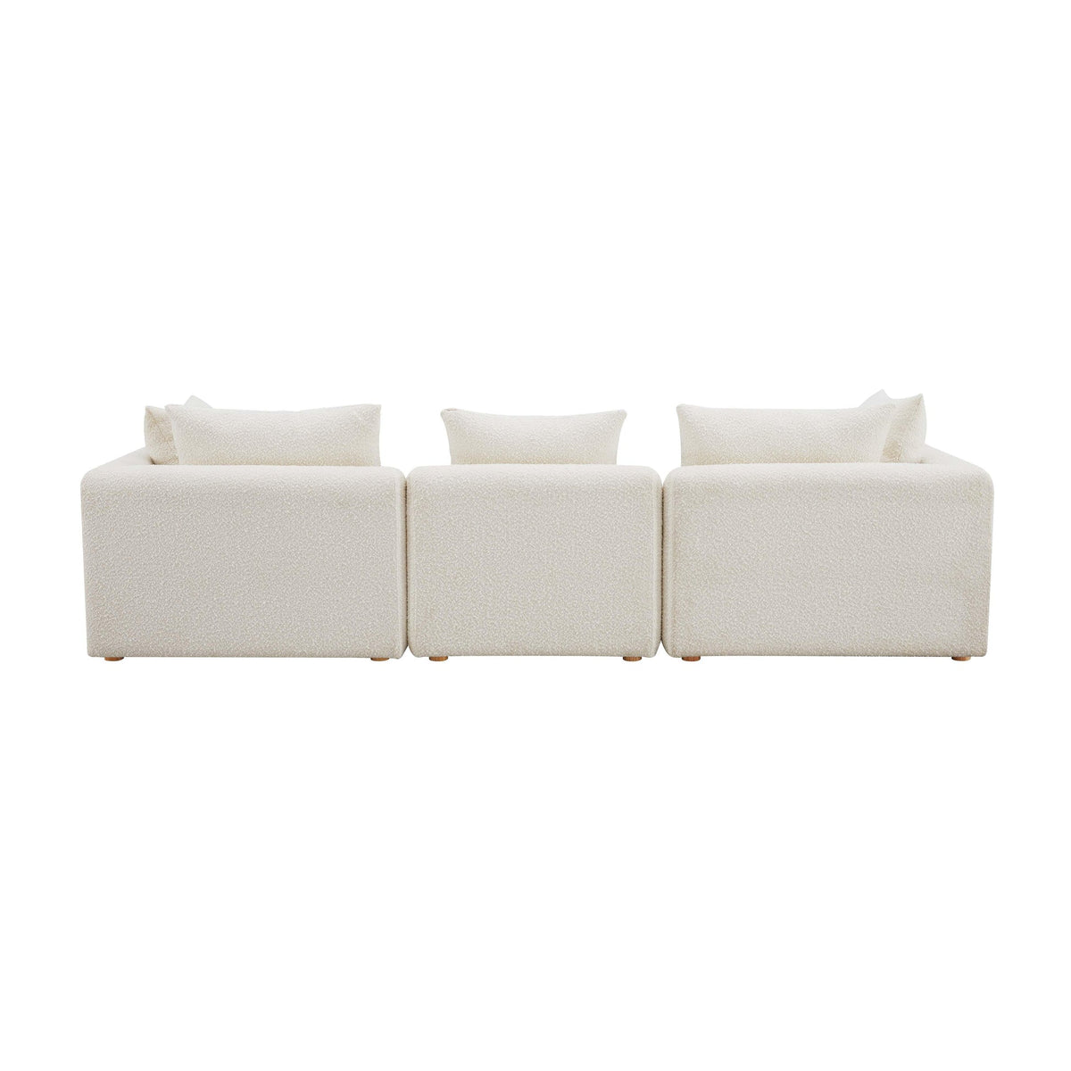 Karsyn 112.5" Plush Cream Performance Boucle Sofa