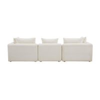 Karsyn 112.5" Plush Cream Performance Boucle Sofa