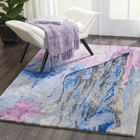 Vivid Grey/Multicolour Area Rug