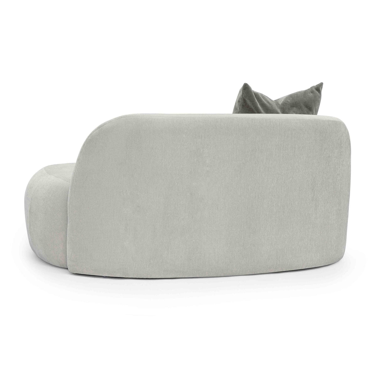 Carraway 59.6" Grey Upcycled Chenille Loveseat