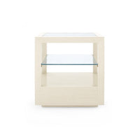 Layan 1-Drawer Side Table - Blanched Oak
