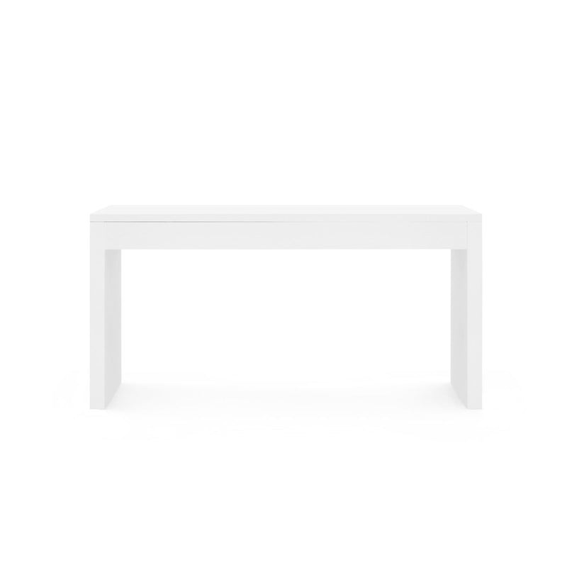 Kynlee Large Chiffon White Console Table