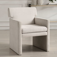 Valentina Ivory Velvet Dining Chair