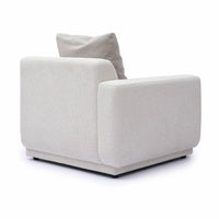Arabella Cream Performance Chenille Modular LAF Corner Chair