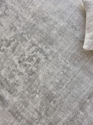 Penelope Grey/Taupe Wool/Bamboo Silk Area Rug - Elegance Collection