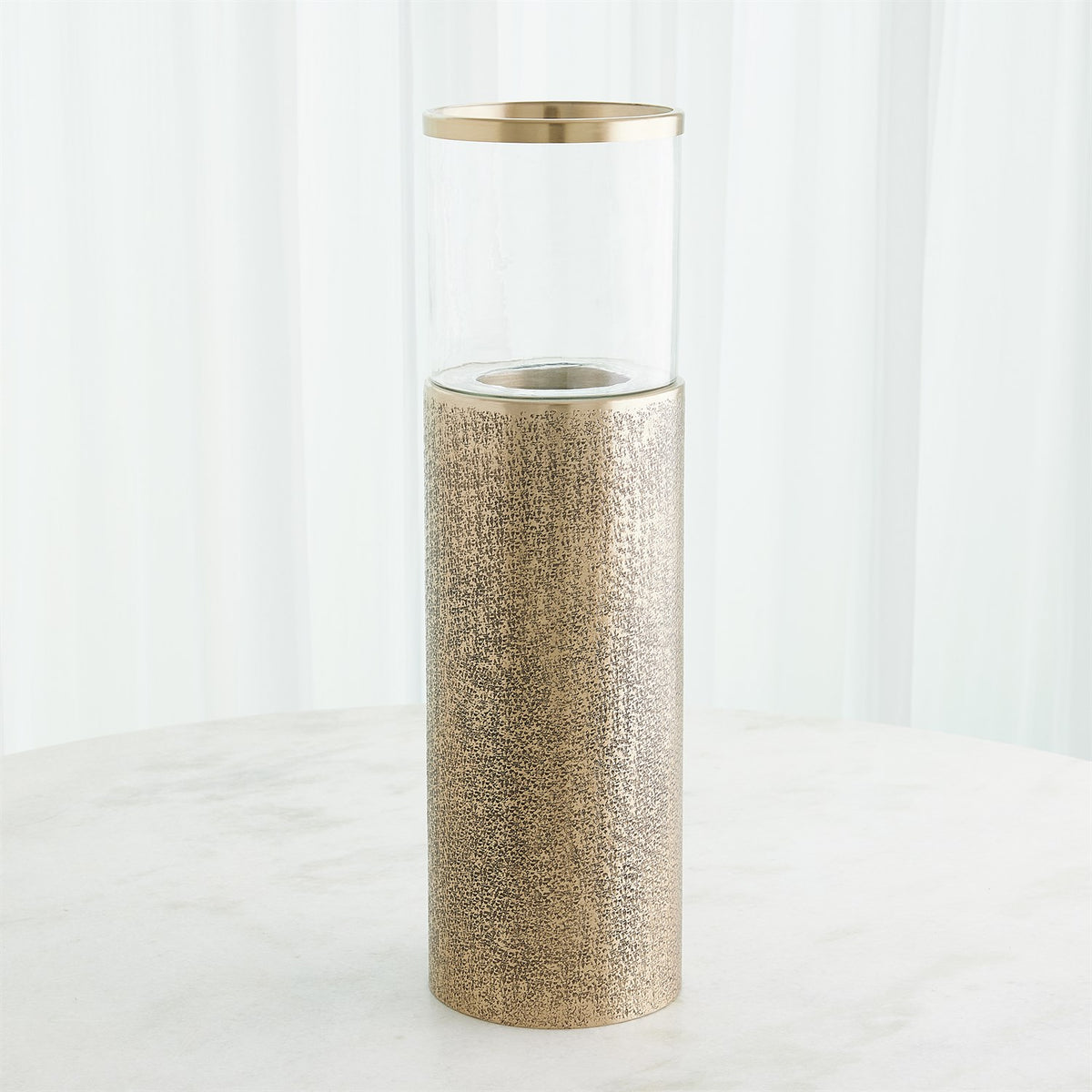 Textured Antique Brass Hurricanes (2 Sizes Available)