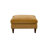 Aeliana Mustard Velvet Ottoman