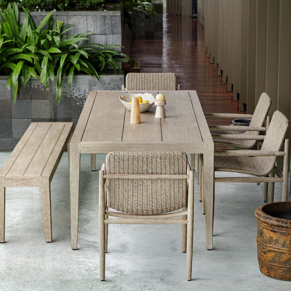 Audrey All Weather Outdoor Oatmeal Dining Chair