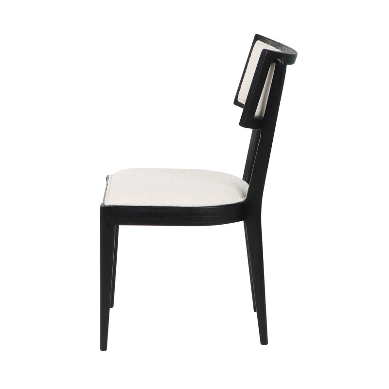 Noa White & Black Dining Chair