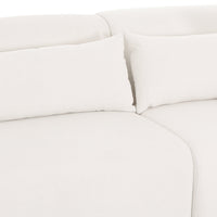 Tereasa 3-Piece Cream Performance Chenille Modular Sectional (RAF & LAF)