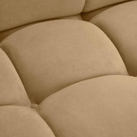 Vogue 118.2" Cafe Au Lait Performance Velvet 6-piece Modular U-Sectional