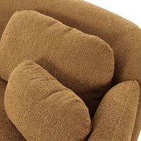 Covet 90” Brown Performance Boucle Sofa
