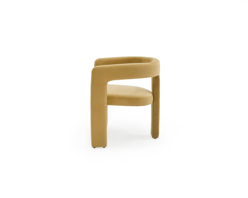 Ferah Modern Tan Fabric Dining Chair