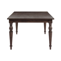 Lunaris 74"-114" Dark Brown Extendable Rectangular Dining Table